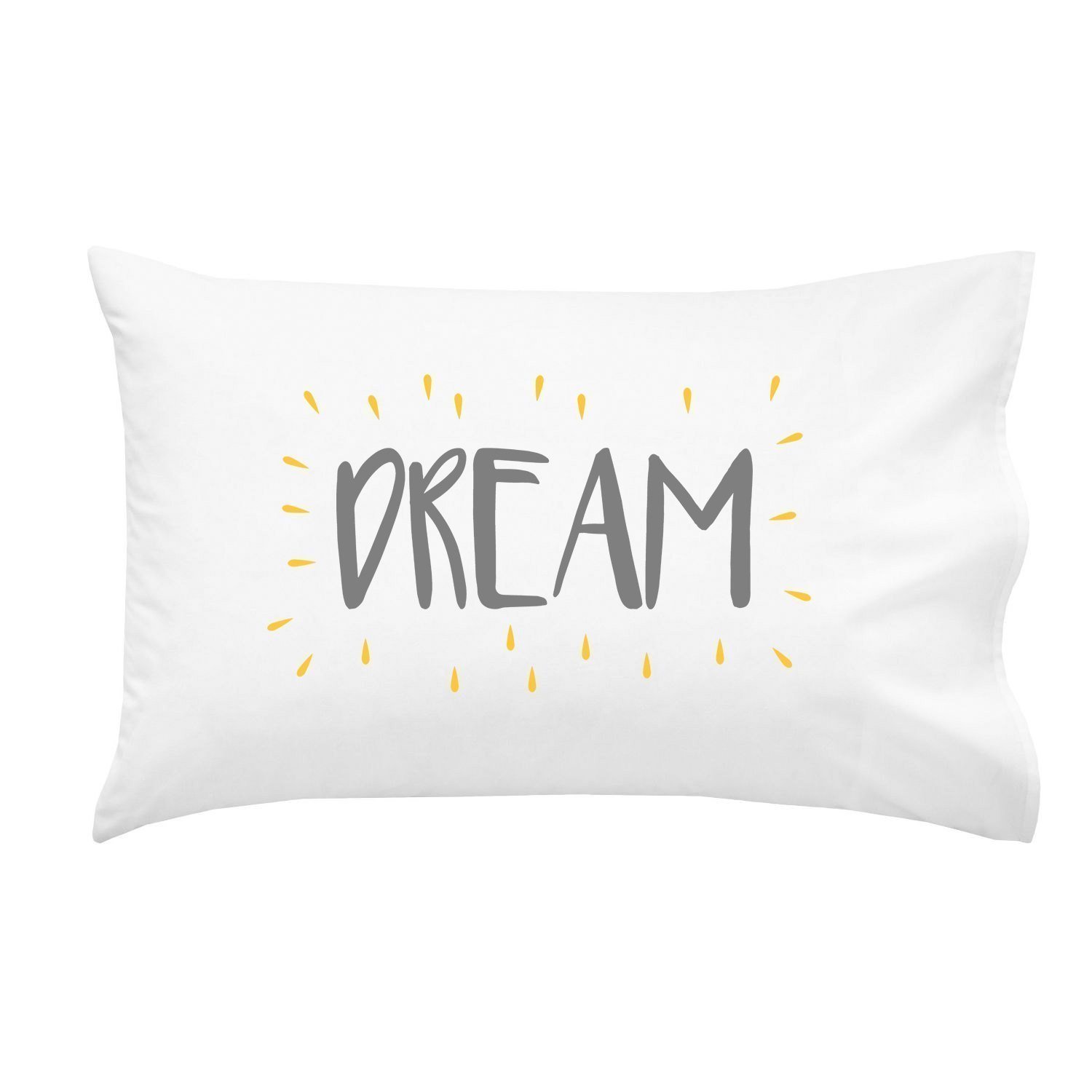 Oh Susannah Dream Grey Yellow Toddler Size Pillowcase 1 Pillow