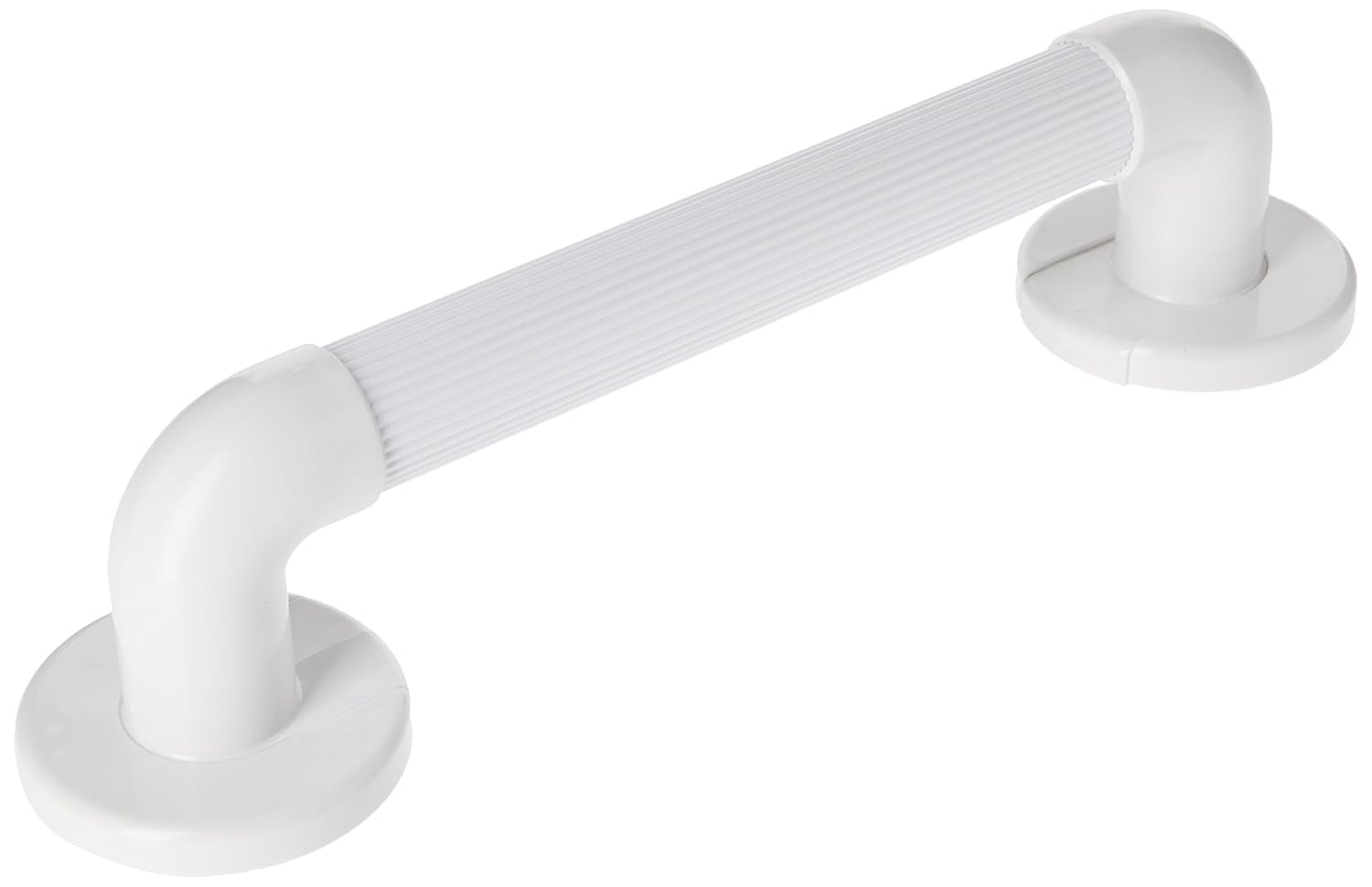 Homecraft Moulded Fluted Grab Rail 30.5cm, Textured White PVC, Grab Bar