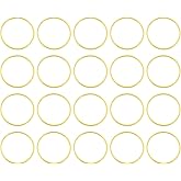 uxcell Brass Hollow Circle Bezel Round Linking Rings Jewelry Connectors for Earrings Necklaces Jewelry Making