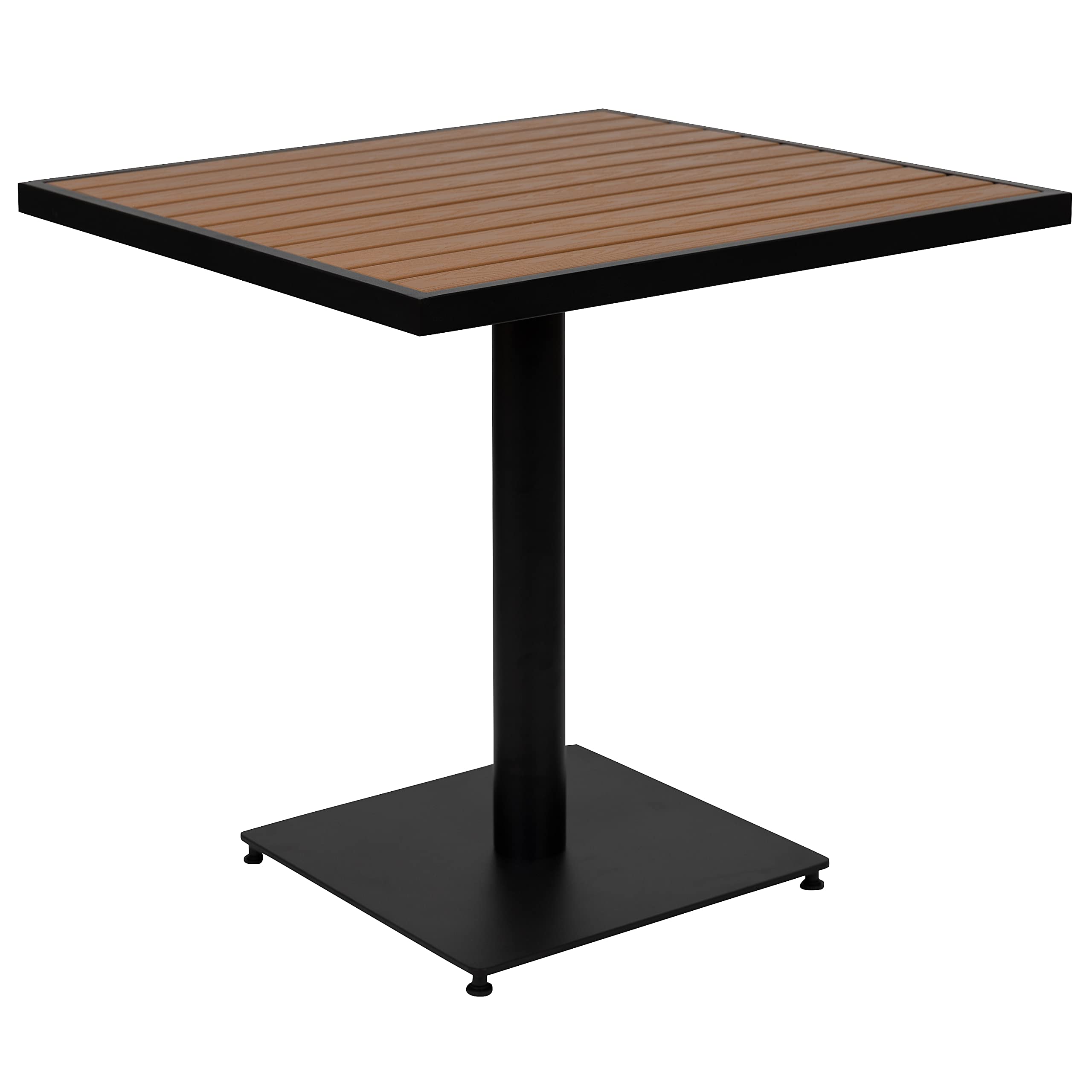 Photo 1 of ***3 Box Set**
Flash Furniture Lark Outdoor Patio Bistro Dining Table with Faux Teak Poly Slats, 30" Square