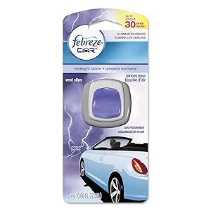 Febreze Car Vent Air Freshener, Midnight Storm, 0.06 Ounce (Pack of 8)
