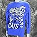 University of Kentucky Super Cats on a Long Sleeve Blue T Shirt