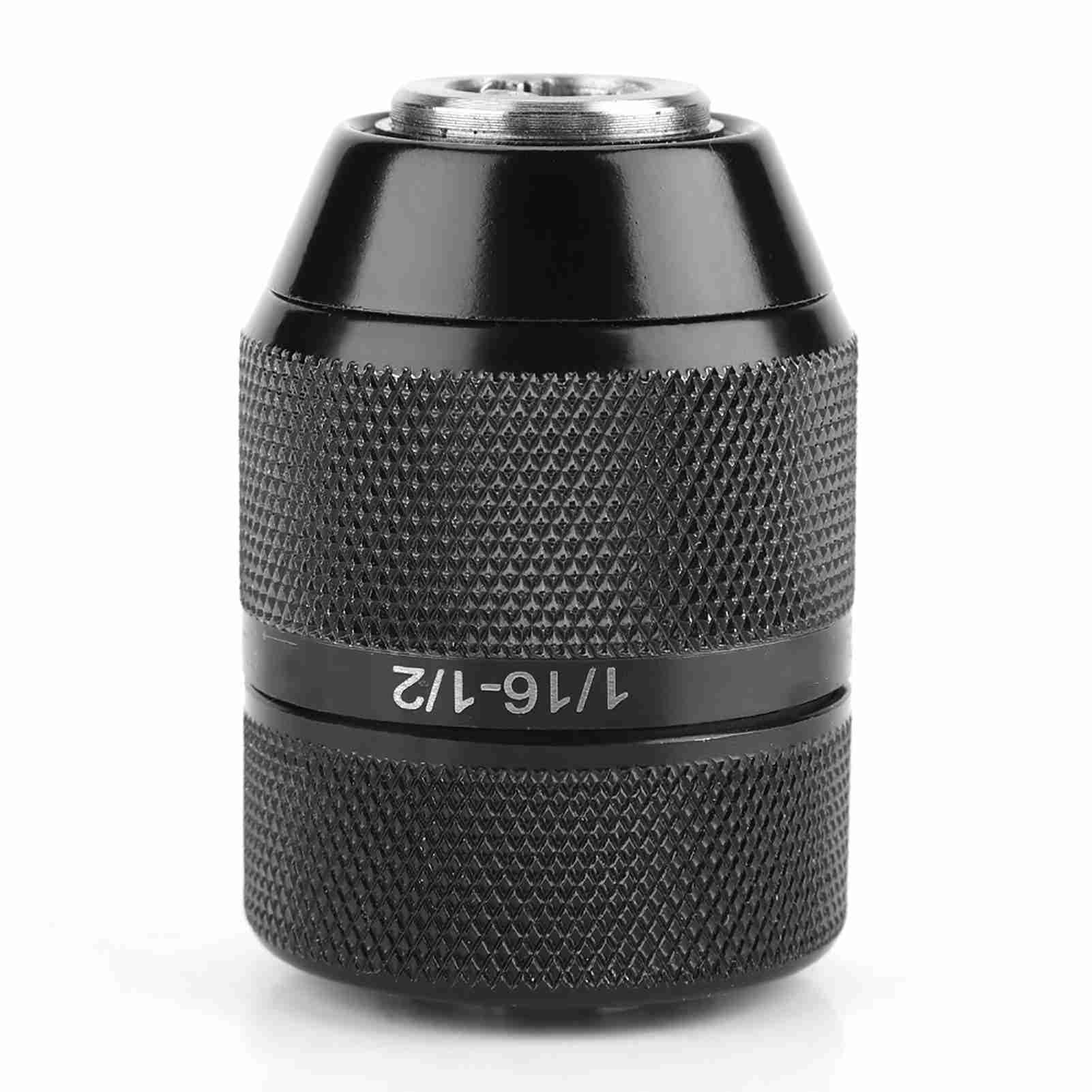 13mm Keyless Drill Chuck Self Tightening Manual Operation High Speed Steel Adapter for Power Tool Conversion