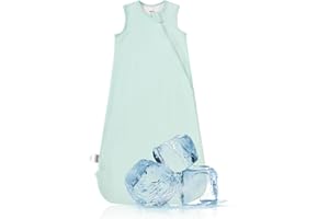OKAYINN BubblePanda Cooling Summer Sleep Sack 0.5 Tog 12-18 Months Q-Max 0.3 Soft Lightweight Sleep Sack Baby Wearable Blanket Toddler Baby Cooling Blanket for Hot Sleeper Night Sweats 2-Way Zipper