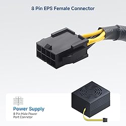 Cable Matters 2-Pack 8 Pin EPS CPU Extension Cable