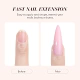 SAVILAND Acrylic Nail Kit 3 Colors Powder & Liquid Set Pink Nude Clear view 3