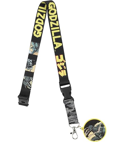 Marvel's Deadpool Suit Up LANYARD w/ID Holder and Charm Keychain
