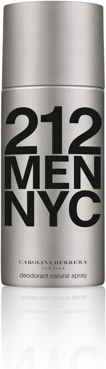 Carolina Herrera Homme, 212 Men NYC Deodorant Natural Spray, 150 g
