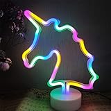 ENUOLI Colorful Magical Unicorn LED Neon Sign Light