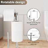 Susswiff Stainless Steel Toilet Roll Holder with Toilet Brush Free Standing view 4