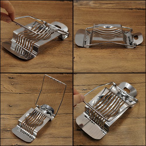 PROKITCHEN Boiled Egg Slicer Tool, Stainless Steel Wire Egg Slicer Strawberry Cutter - Thumbnail 7