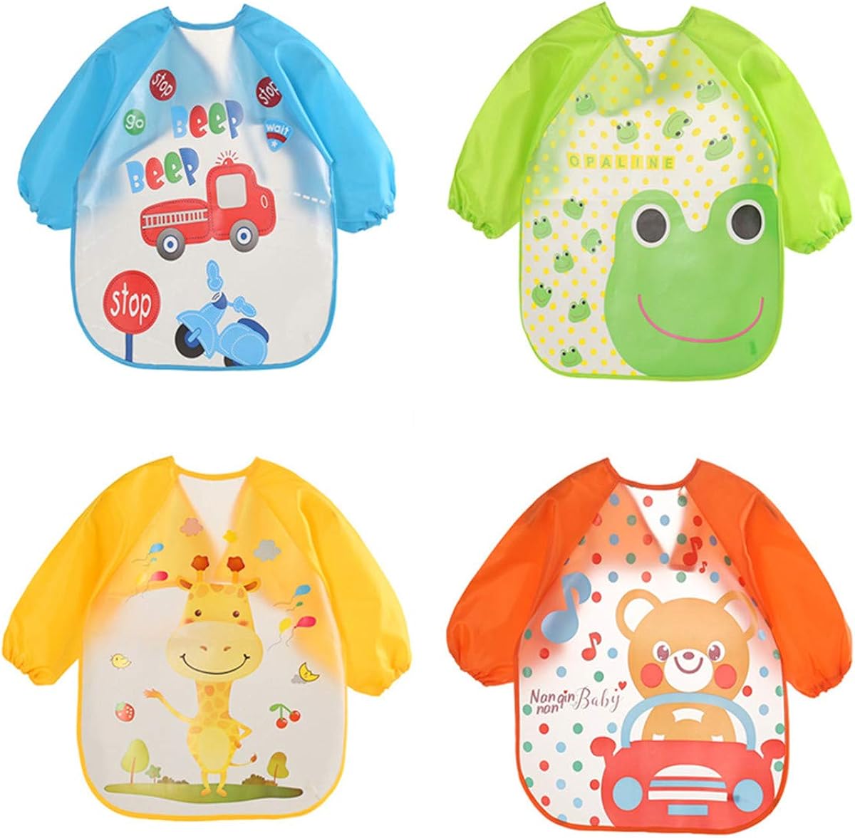 plastic long sleeve bib