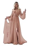 Long Sleeve Wedding Dress Plus Size Prom Dress 2024