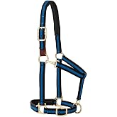 Weaver Equine Breakaway Horse Halter, Comfort Foam Padding, Adjustable Chin &amp; Throat Snap Halters for Horses, Equine Tack,Average Size