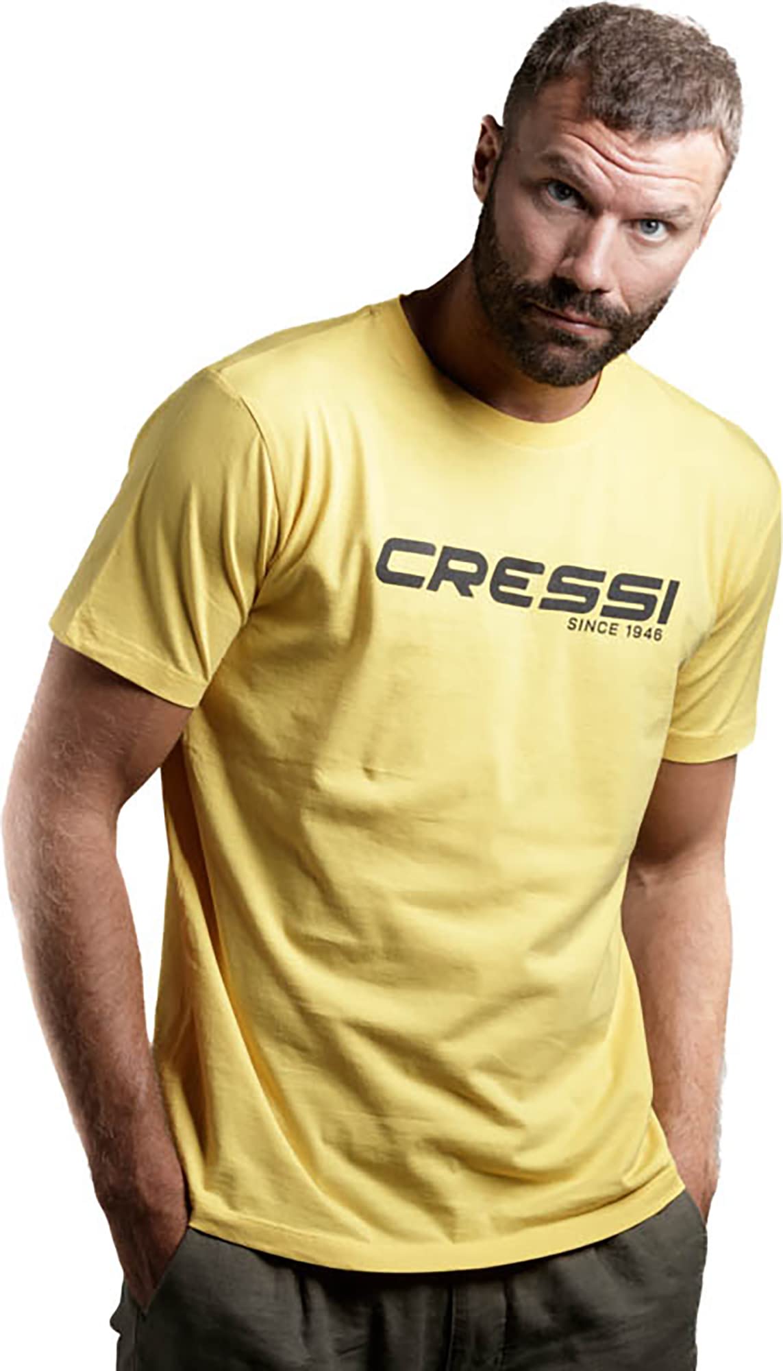 Cressi T-Shirt, Man, Yellow Black, XL