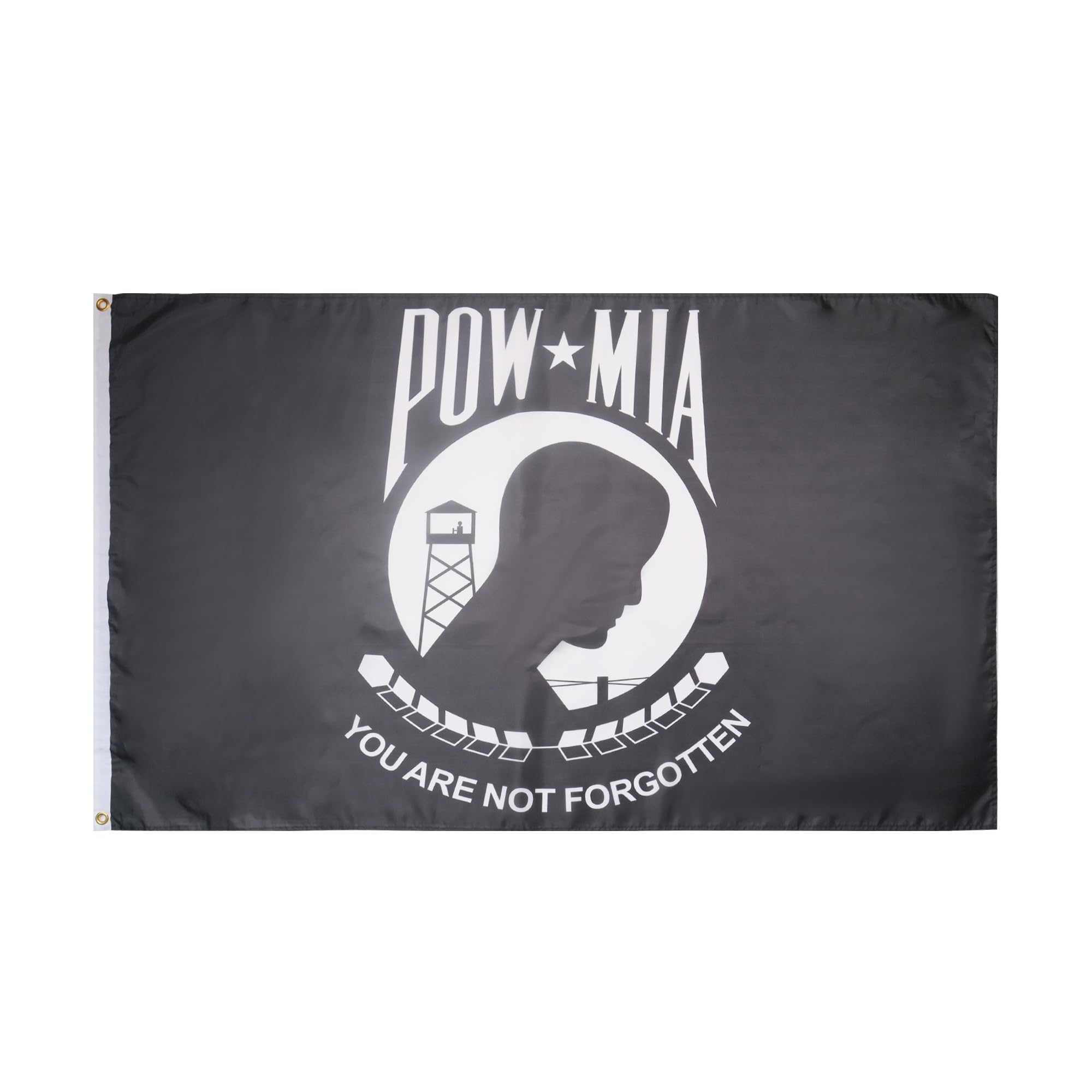 AZ FLAG - Pow-Mia Remember Flag - 3x5 Ft - 100D Polyester Powmia Recognition Day Banner with Two Metal Grommets - Fade Resistant - Vivid Colors - 3' x 5' Feet - 150x90 Cm