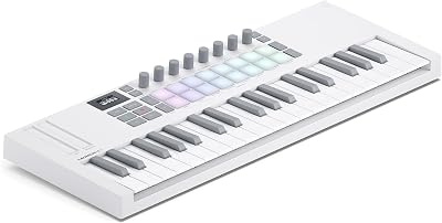 Novation Launchkey Mini 37 White MK4 USB MIDI Keyboard with DAW Control