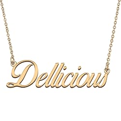 HUAN XUN Customized Custom Simple Any Name Necklace