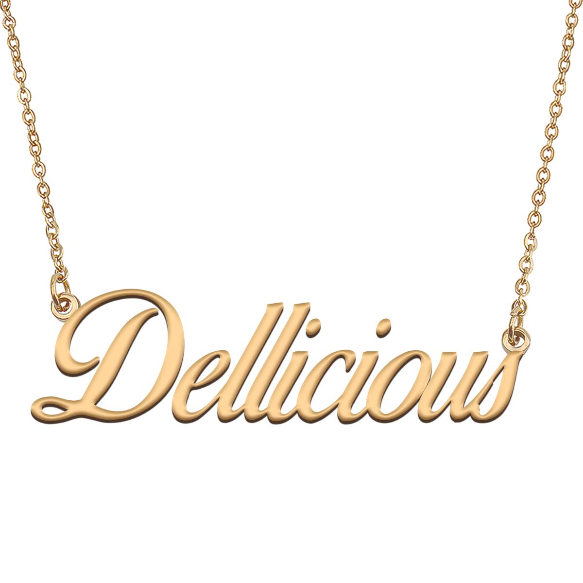 HUAN XUN Customized Custom Simple Any Name Necklace