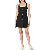 The Drop Womens Amira Button Down Linen Mini Dress