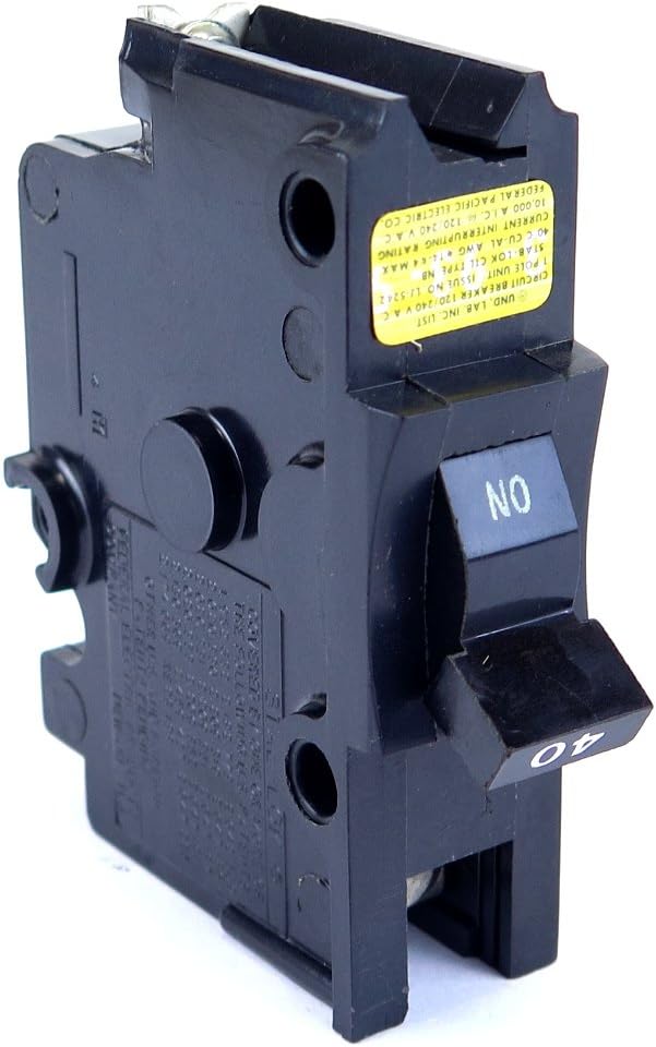 Federal Pacific Nb111040 Fpe Bolt On Circuit Breaker 1 Pole 40 Amp 120 240v Amazon Com