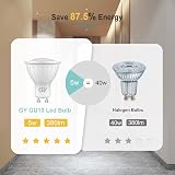 GY GU10 LED Light Sensor Bulbs 5W 6500K 380lm 120° Non-Dimmable 4 Pack view 6