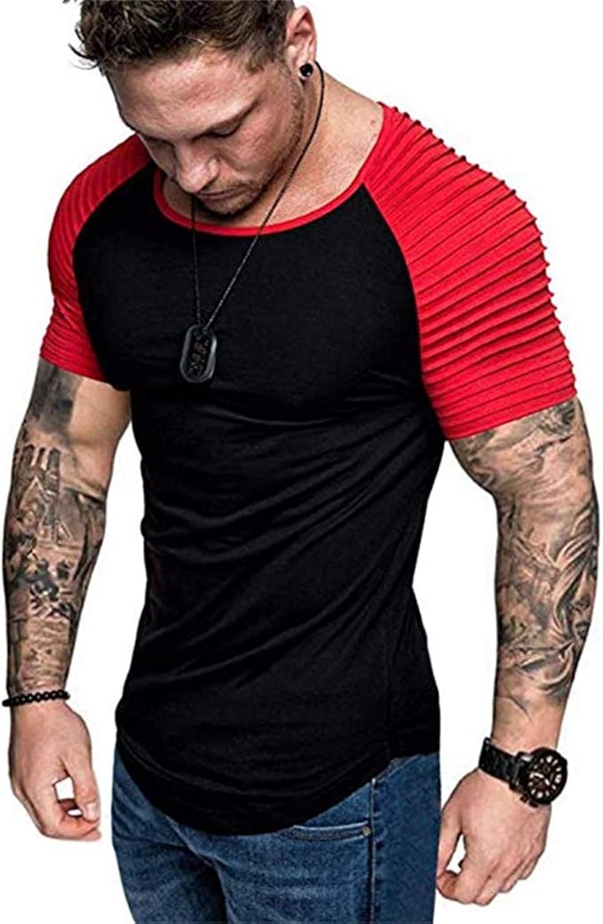 Folima Mens Casual Short Sleeve T Shirts Bodybuilding Muscle Fitness Gym Workout T Shirt Folima Mens Casual Short Sleeve T Shirts Bodybuilding Muscle Fitness Gym Workout T Shirt