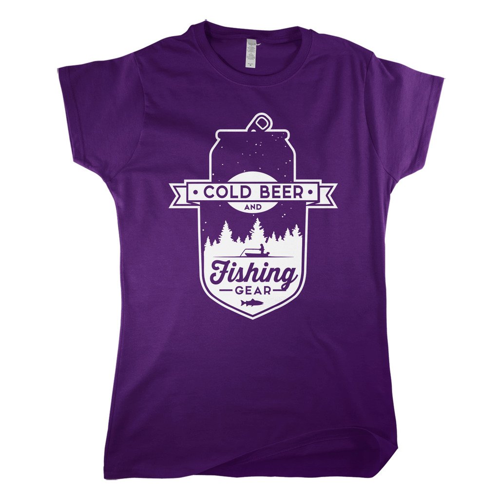 Mixtbrand Cold Beer And Fishing Gear Ted T Shirt 3843