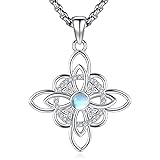 LOOVE Sterling Silver Witches Knot Necklace for