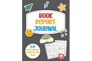 Book Report Journal: Reading Log and Book Review for kids