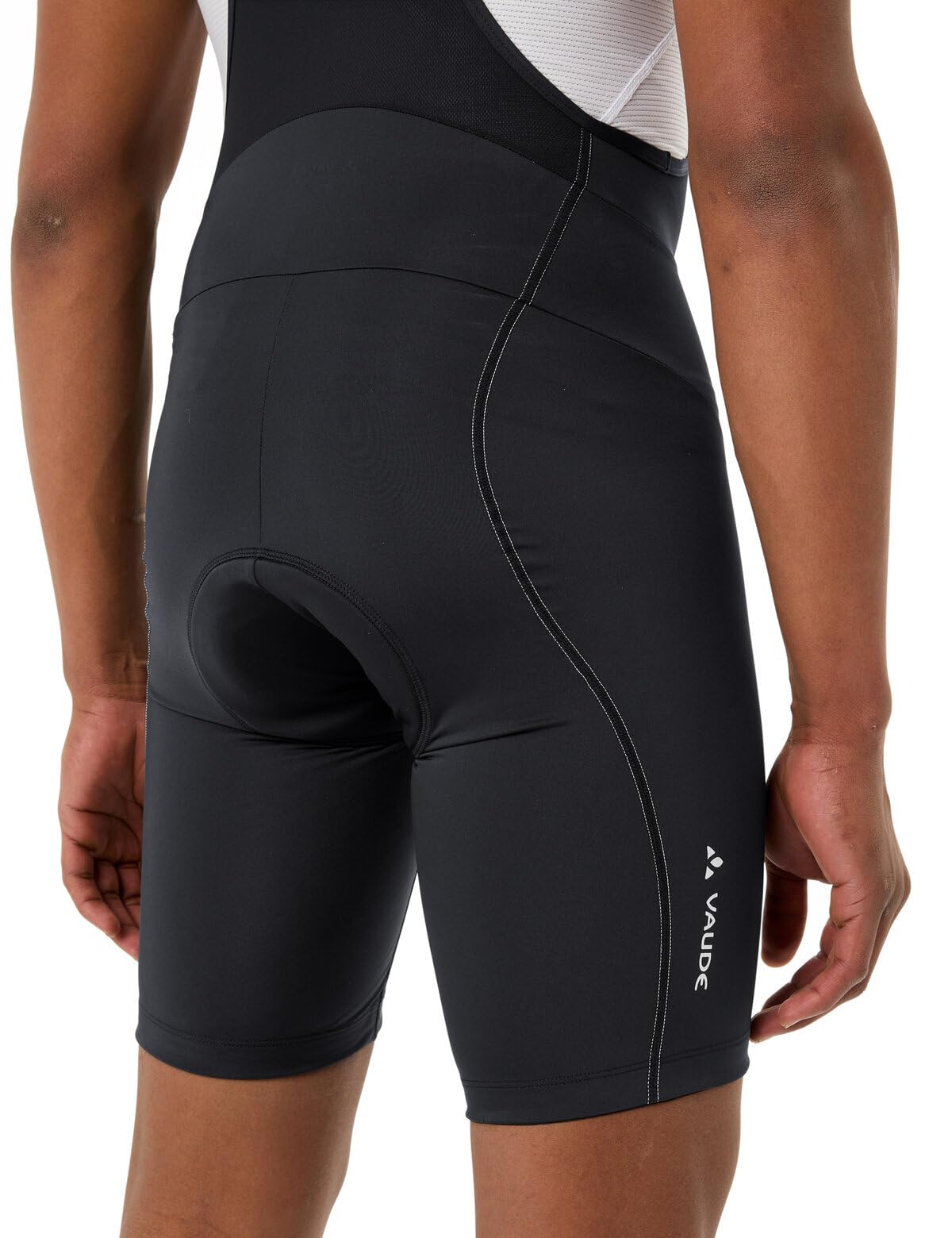 VAUDE Herren Fahrradhose Active Bib Pants, atmungsaktiv, elastisch, schnelltrocknend, Passform: Slim fit, black uni, S 6
