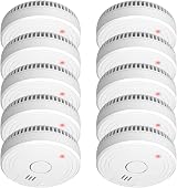 ELRO FS1801 10-Piece Smoke Detector Set EN14604 White 10-Year Sensor