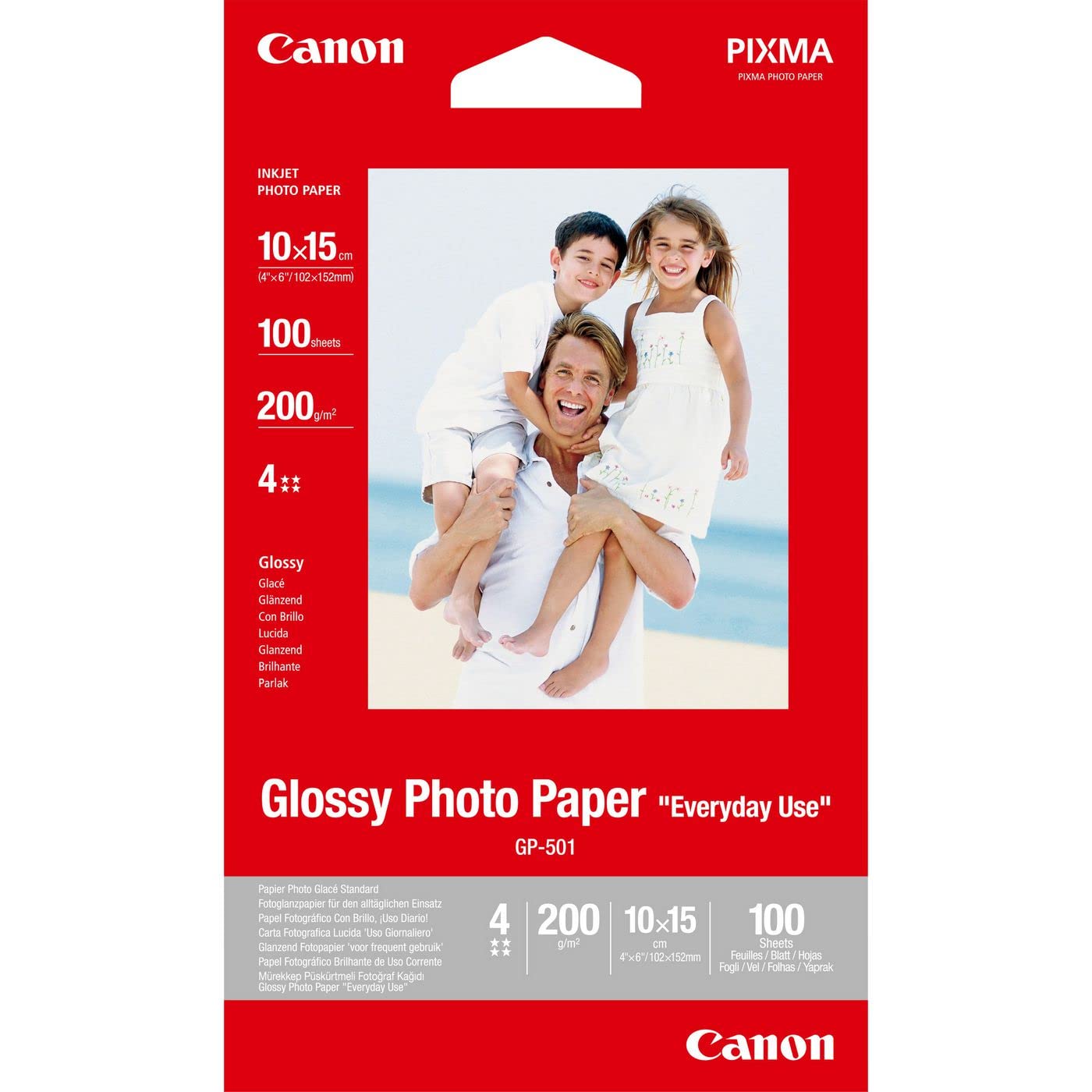 Canon GP-501 Glossy Photo Paper (10cm, 15cm, 210gsm)