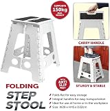 Optimal Products Foldable Step Stool 150Kg Anti-Slip Black 39cm Large view 6