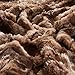 Chanasya Premium Wolf Faux Fur Throw Blanket - Soft, Fuzzy Sherpa & Minky Throw Blanket - for Bed or Couch - 108