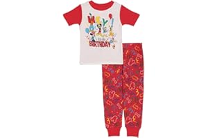 Disney Baby Boys' 2-Piece Snug-fit Cotton Holiday Pajama Set, Soft & Cute for Kids