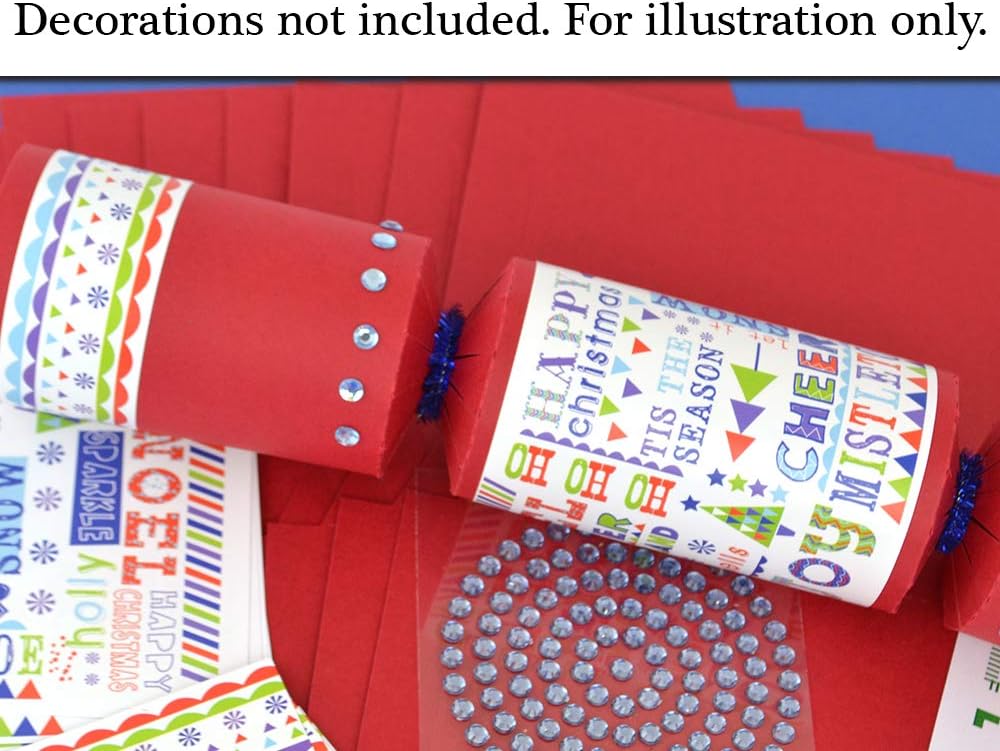 8 Red Make & Fill Your Own Cracker Making Craft Kit
