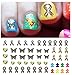 Autism Awareness Water Slide Nail Art Decals Set #2 - Salon Quality!