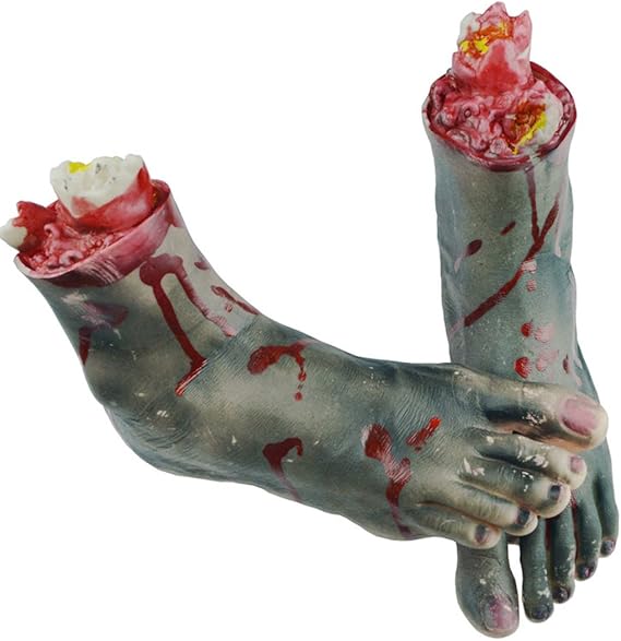 YUFENG Severed Foot Fake Body Parts For Halloween Party