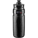 ELITE Fly Tex Cycling Water Bottle 750ml &ndash; Black &ndash; Ultra-Lightweight, BPA-Free, Easy-Squeeze Sports Bottle for Road, MTB &amp; Gravel