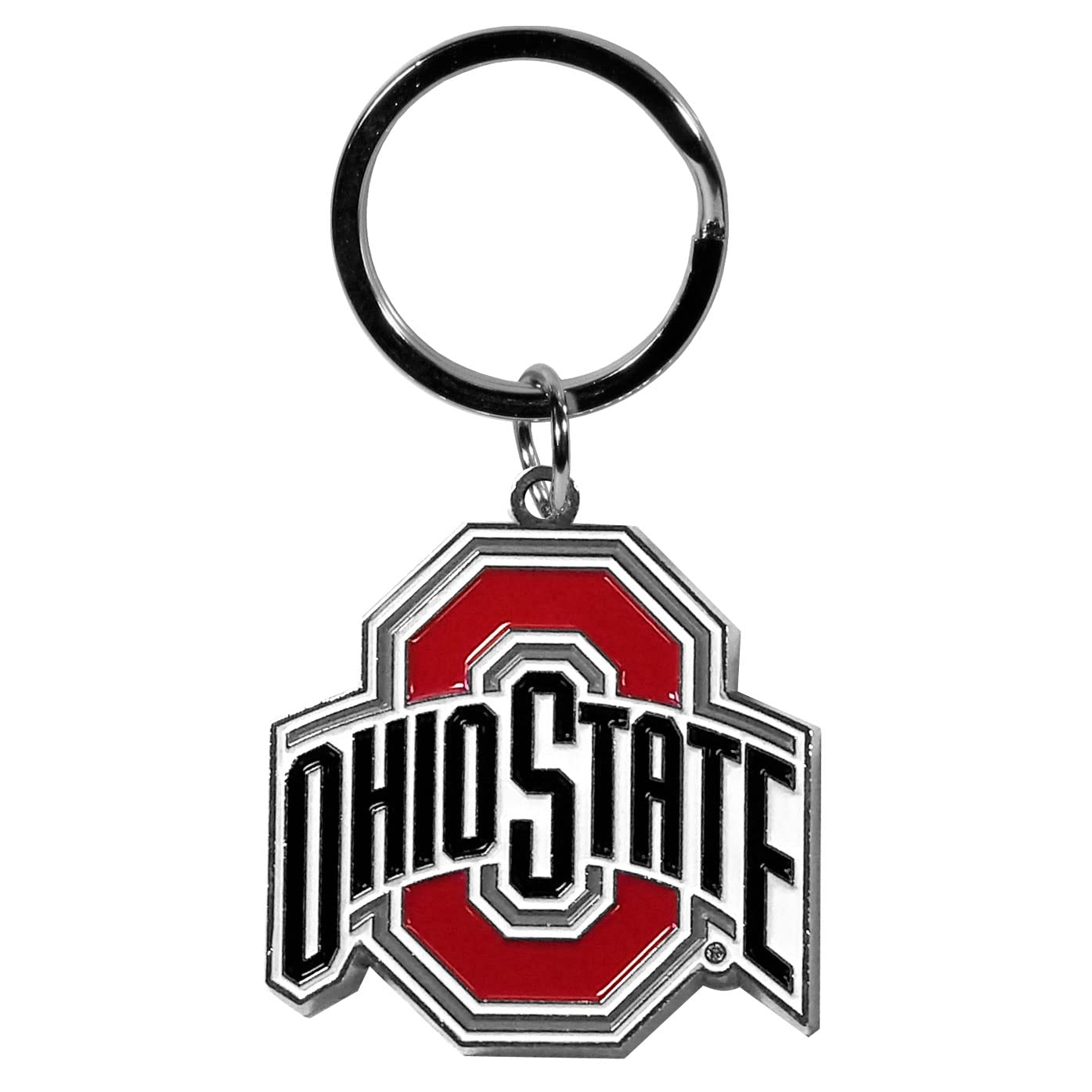 Siskiyou NCAA Sports Fan Shop Ohio State Buckeyes Chrome & Enameled Key Chain One Size Team Colors