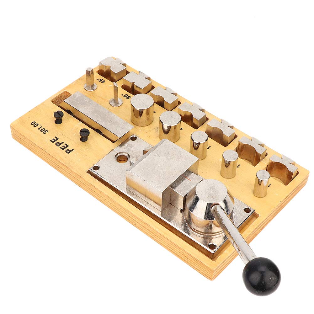 Jewelry Ring Bender Maker Tools,Portable Multi-functional Manual Press Bending Machine Dedicated Pressing Machine for Gold Silver Copper Rings Earring Jewelry Making Tools