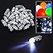 Vastar AD222 120 in 1 LED Party Lights for Paper Lanterns Balloons with 30 LED lights and 90 Button Batteries Decoration String Lights, White