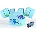 DOOHALO Kids Swim Floats for 28-70 Pounds Kid Arm Shoulder Float Vest Fit for 2-8 Years Older Boys Girls Toddler Baby Children