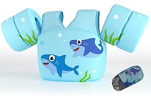 DOOHALO Kids Swim Floats for 28-70 Pounds Kid Arm Shoulder Float Vest Fit for 2-8 Years Older Boys Girls Toddler Baby Children