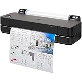 HP DesignJet T210 Large Format Wireless Color Plotter Printer - 24", with Modern Compact Design (8AG32D)