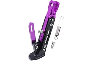 LHRLAOLIU Universal Motorcycle Kickstand Adjustable Foot Side Support Parking Kickstand for Electric Motorbike Parking Foot Side Support Stand (Purple)