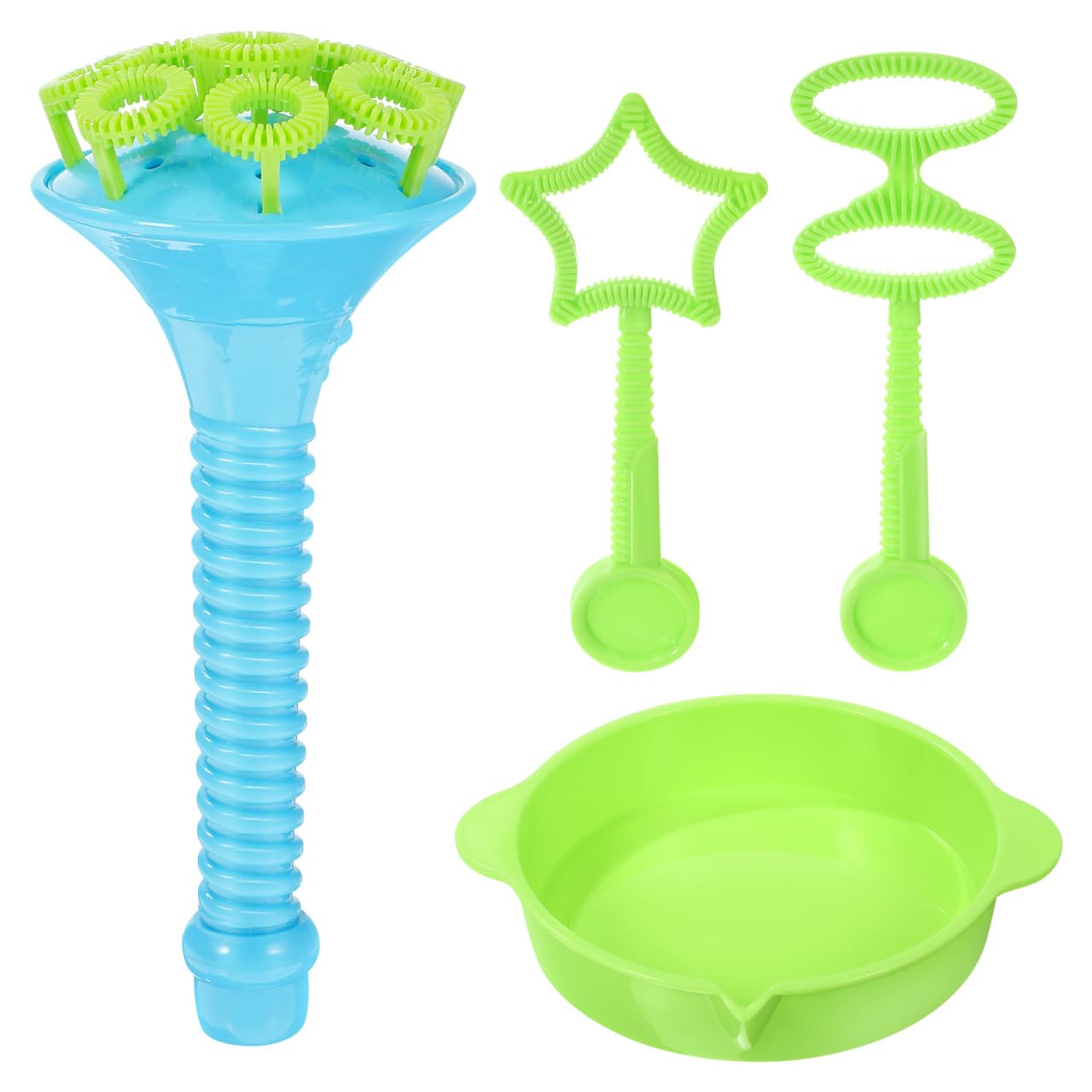 Alipis Bubble Blower Blowing Bubble Tool Bubble Maker Toys Bubble Wands Set with with Tray Fun Summer Toys for Kids, Girls and Boys