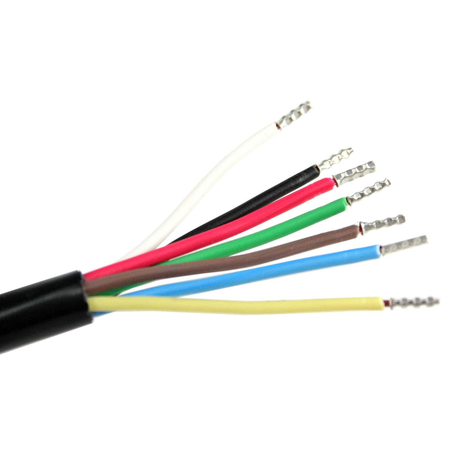 AS Schwabe 71890 10 m 7 Pole Board Extension Lead Cable for Trailer and Caravan Lighting Wire Cable - Black