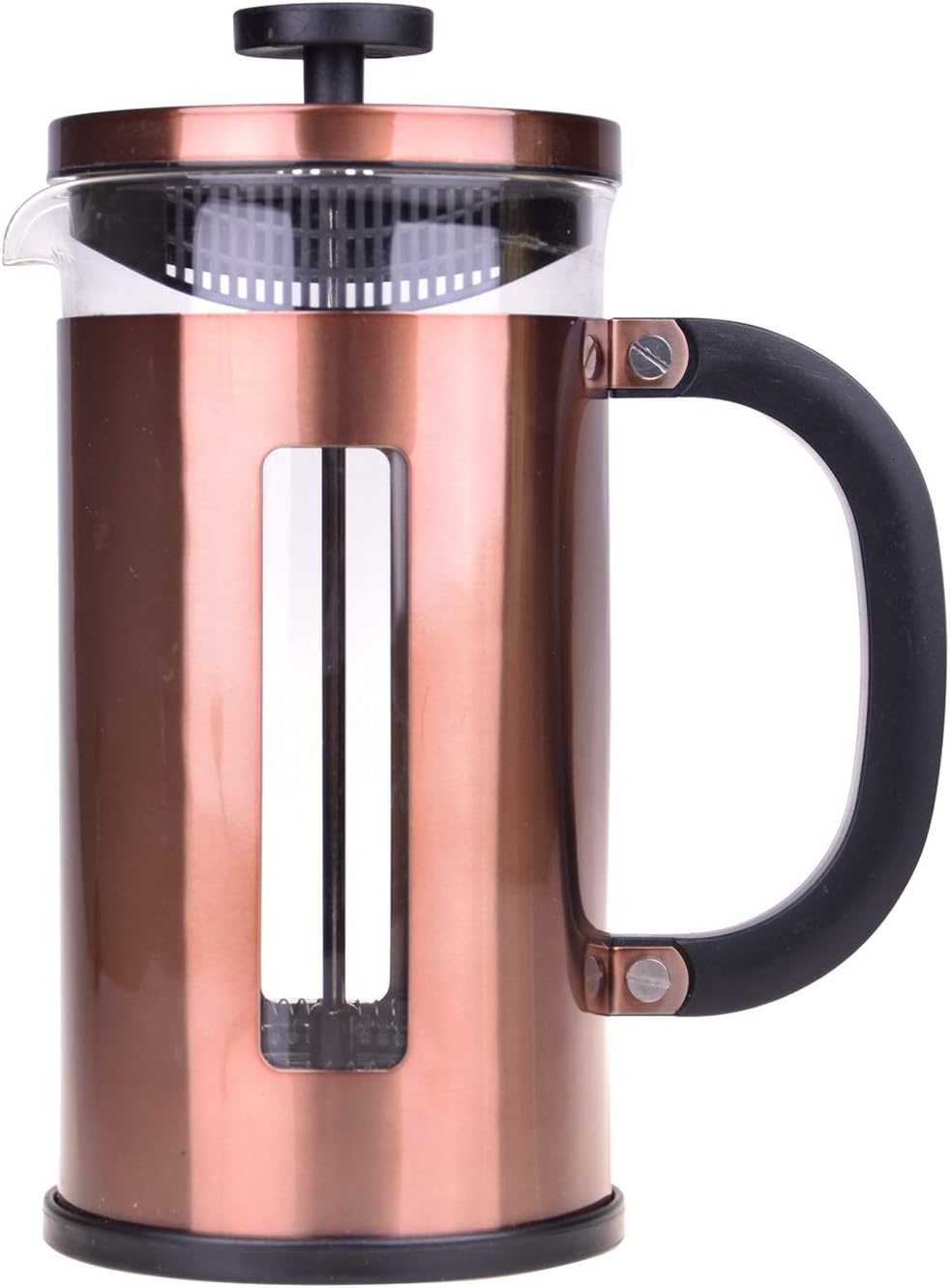 Tasev Stainless Steel Cafetiere with Glass Jug, French Press Coffee